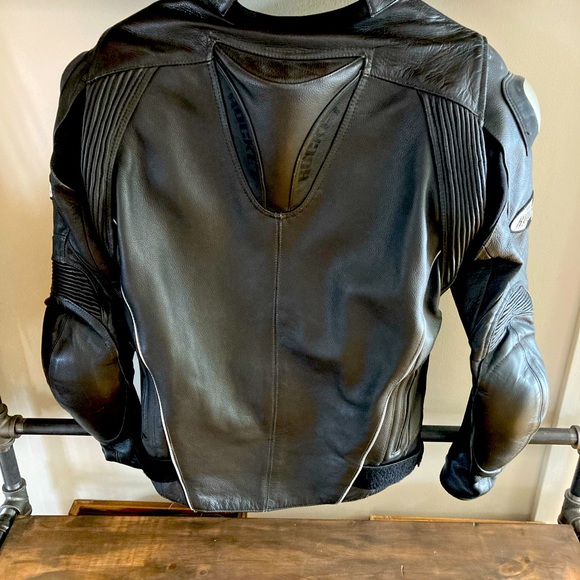 Joe Rocket leather motorcycle track jacket - Picture 3 of 4